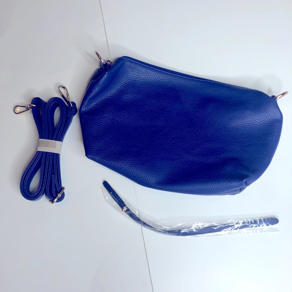 New Blue Travel Bag Wristlet or Crossbody 13x9”